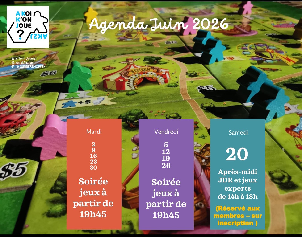 Agenda de juin
